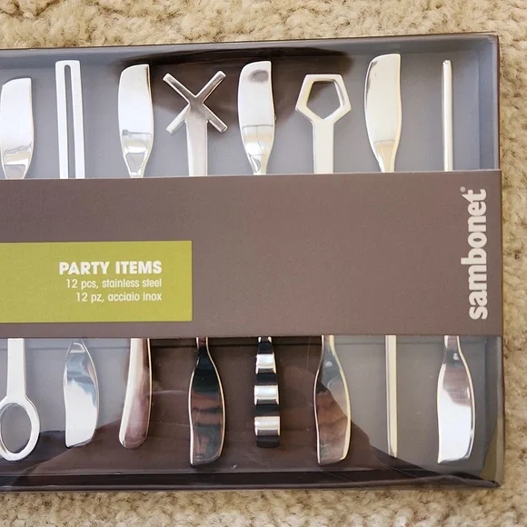 NEW Sambonet 12 Piece Party Spatulas - Picture 2 of 3